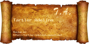 Tartler Adelina névjegykártya